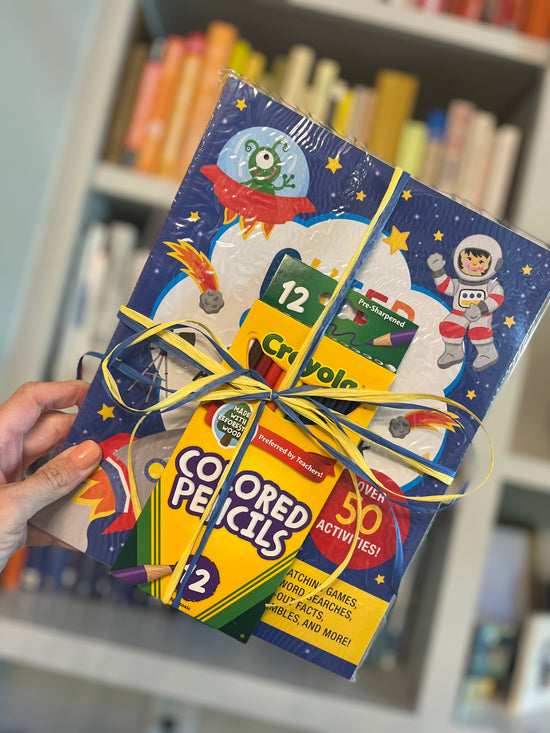 Outer Space Book with pencils