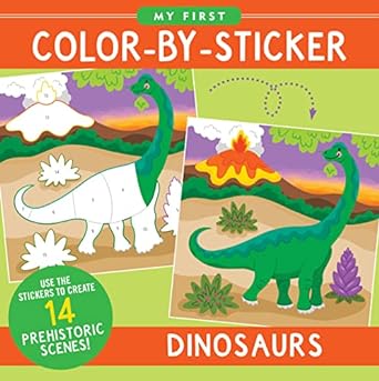 Color by Sticker Dino