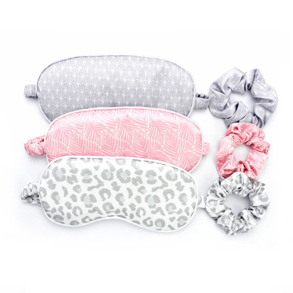 Silky Eye Mask and Scrunchie Set