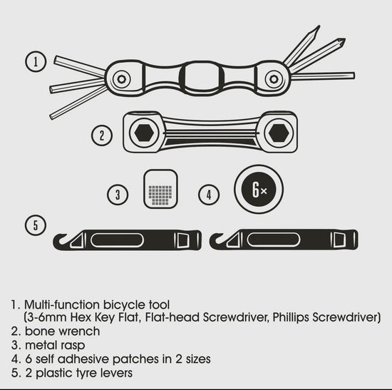 Bicycle puncture repair kit