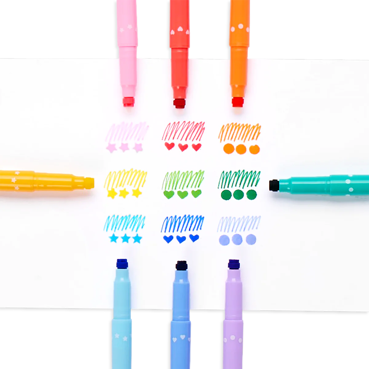 Confetti Stamp Double Ended Markers