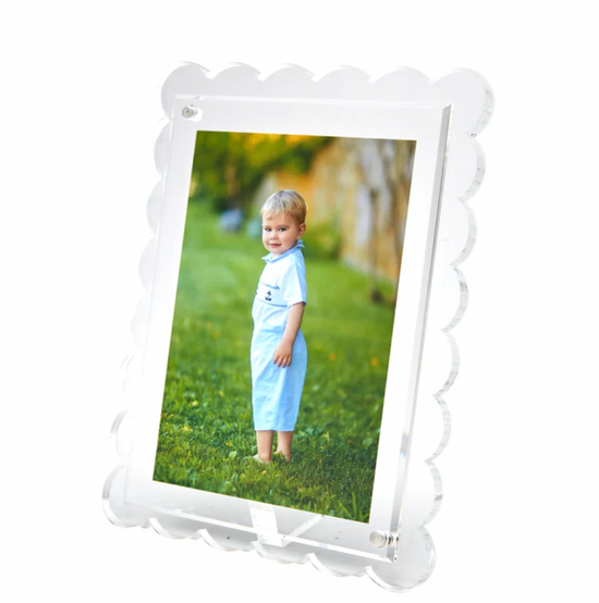 Scalloped Lucite Frame