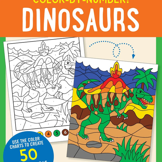 Color by Number! Dinosaurs